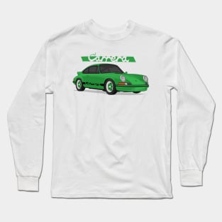 supercar 911 carrera rs turbo 1972 green Long Sleeve T-Shirt